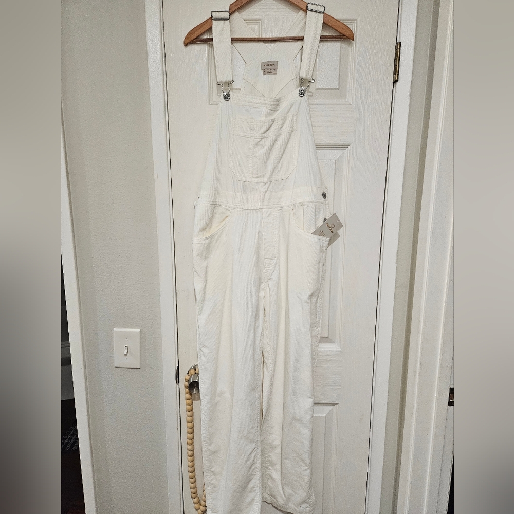 Brixton White Cord Costa Overalls Nwt - Picture 6 of 6